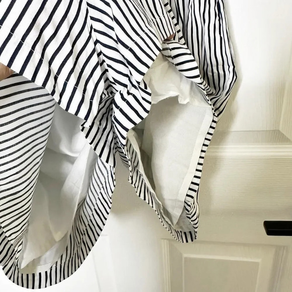 ABERCROMBIE & FITCH Size XS Kimono Sleeve‎ Tie Front Striped Romper - Picture 7 of 8